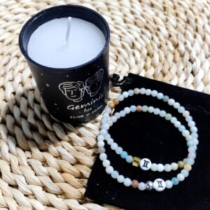 Pulseras Signos del Zodiaco Amazonita 4mm