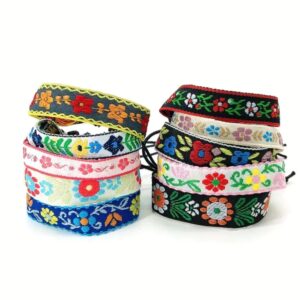 Pulseras Tejidas forales